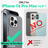 iPhone 16 Pro Max, Magnetic Slim Case [Wireless Charging] Shockproof Anti - Slip Protective Phone Cover[Anti - Fingerprint] Compatible with iPhone 16 Pro Max 6.9", Raspberry Red - 7DAY'S