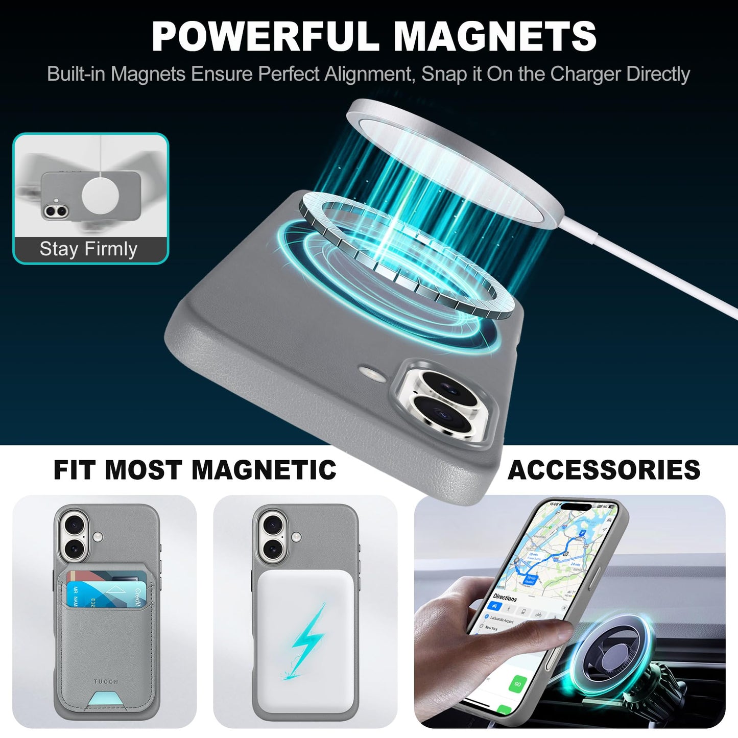 iPhone 16 Pro Max, Magnetic Slim Case [Wireless Charging] Shockproof Anti - Slip Protective Phone Cover[Anti - Fingerprint] Compatible with iPhone 16 Pro Max 6.9", Raspberry Red - 7DAY'S