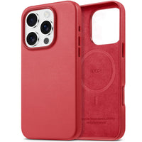 iPhone 16 Pro Max, Magnetic Slim Case [Wireless Charging] Shockproof Anti - Slip Protective Phone Cover[Anti - Fingerprint] Compatible with iPhone 16 Pro Max 6.9", Raspberry Red - 7DAY'S