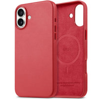 iPhone 16 Pro Max, Magnetic Slim Case [Wireless Charging] Shockproof Anti - Slip Protective Phone Cover[Anti - Fingerprint] Compatible with iPhone 16 Pro Max 6.9", Raspberry Red - 7DAY'S