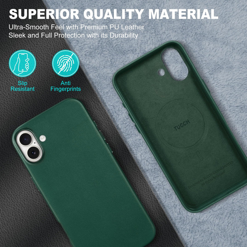 iPhone 16 Pro Max, Magnetic Slim Case [Wireless Charging] Shockproof Anti - Slip Protective Phone Cover[Anti - Fingerprint] Compatible with iPhone 16 Pro Max 6.9", Raspberry Red - 7DAY'S