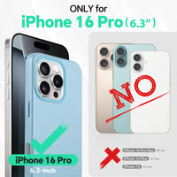 iPhone 16 Pro Max, Magnetic Slim Case [Wireless Charging] Shockproof Anti - Slip Protective Phone Cover[Anti - Fingerprint] Compatible with iPhone 16 Pro Max 6.9", Raspberry Red - 7DAY'S