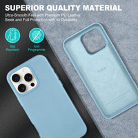 iPhone 16 Pro Max, Magnetic Slim Case [Wireless Charging] Shockproof Anti - Slip Protective Phone Cover[Anti - Fingerprint] Compatible with iPhone 16 Pro Max 6.9", Raspberry Red - 7DAY'S