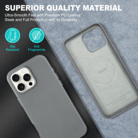 iPhone 16 Pro Max, Magnetic Slim Case [Wireless Charging] Shockproof Anti - Slip Protective Phone Cover[Anti - Fingerprint] Compatible with iPhone 16 Pro Max 6.9", Raspberry Red - 7DAY'S