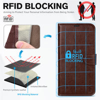 iPhone 16 Pro Max, RFID Blocking [4 Card Holders] Kickstand Shockproof TPU Interior Shell, PU Leather Magnetic Flip Folio Cover 2024, Black - 7DAY'S