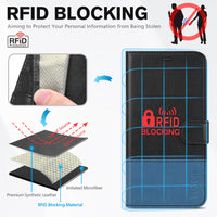 iPhone 16e, [RFID Blocking] 4 Card Holder Kickstand [Shockproof TPU Inner Case] PU Leather Magnetic Closure Protective Cover Compatible with iPhone 16e 6.1" 2025, Black - 7DAY'S