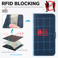 iPhone 16e, [RFID Blocking] 4 Card Holder Kickstand [Shockproof TPU Inner Case] PU Leather Magnetic Closure Protective Cover Compatible with iPhone 16e 6.1" 2025, Black - 7DAY'S