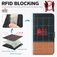 iPhone 16e, [RFID Blocking] 4 Card Holder Kickstand [Shockproof TPU Inner Case] PU Leather Magnetic Closure Protective Cover Compatible with iPhone 16e 6.1" 2025, Black - 7DAY'S