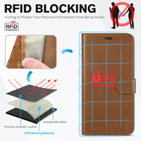 iPhone 16e, [RFID Blocking] 4 Card Holder Kickstand [Shockproof TPU Inner Case] PU Leather Magnetic Closure Protective Cover Compatible with iPhone 16e 6.1" 2025, Black - 7DAY'S