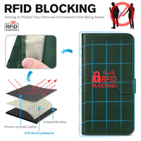 iPhone 16e, [RFID Blocking] 4 Card Holder Kickstand [Shockproof TPU Inner Case] PU Leather Magnetic Closure Protective Cover Compatible with iPhone 16e 6.1" 2025, Black - 7DAY'S