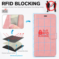 iPhone 16e, [RFID Blocking] 4 Card Holder Kickstand [Shockproof TPU Inner Case] PU Leather Magnetic Closure Protective Cover Compatible with iPhone 16e 6.1" 2025, Black - 7DAY'S