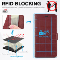 iPhone 16e, [RFID Blocking] 4 Card Holder Kickstand [Shockproof TPU Inner Case] PU Leather Magnetic Closure Protective Cover Compatible with iPhone 16e 6.1" 2025, Black - 7DAY'S
