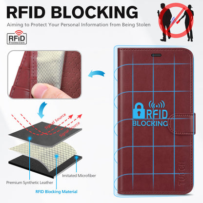 iPhone 16e, [RFID Blocking] 4 Card Holder Kickstand [Shockproof TPU Inner Case] PU Leather Magnetic Closure Protective Cover Compatible with iPhone 16e 6.1" 2025, Black - 7DAY'S