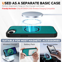 iPhone 16e Wallet 6.1", [Wrist Strap] [Detachable] Magnetic PU Leather Wallet Case RFID Blocking [Wireless Charging] 4 Card Holders Stand Folio Cover for iPhone 16e, Plum Purple - 7DAY'S