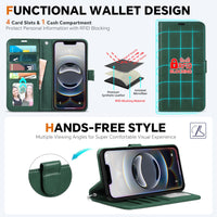 iPhone 16e Wallet 6.1", [Wrist Strap] [Detachable] Magnetic PU Leather Wallet Case RFID Blocking [Wireless Charging] 4 Card Holders Stand Folio Cover for iPhone 16e, Plum Purple - 7DAY'S