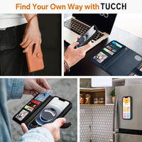 iPhone 16e Wallet 6.1", [Wrist Strap] [Detachable] Magnetic PU Leather Wallet Case RFID Blocking [Wireless Charging] 4 Card Holders Stand Folio Cover for iPhone 16e, Plum Purple - 7DAY'S