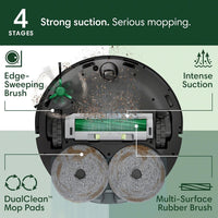 iRobot Roomba Plus 405 (G181) Combo Robot Vacuum & Mop with AutoWash Dock - Amazon Exclusive, Dual Spinning Mop Pads, Self - Empties for 75 Days, Intense Suction, Pad Washing & Drying, Pad - Lift, LiDAR - 7DAY'S