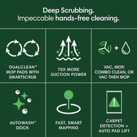 iRobot Roomba Plus 405 (G181) Combo Robot Vacuum & Mop with AutoWash Dock - Amazon Exclusive, Dual Spinning Mop Pads, Self - Empties for 75 Days, Intense Suction, Pad Washing & Drying, Pad - Lift, LiDAR - 7DAY'S