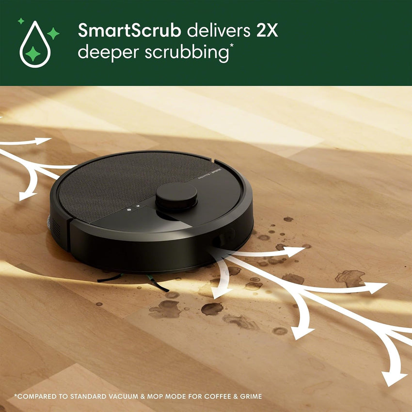 iRobot Roomba Plus 405 (G181) Combo Robot Vacuum & Mop with AutoWash Dock - Amazon Exclusive, Dual Spinning Mop Pads, Self - Empties for 75 Days, Intense Suction, Pad Washing & Drying, Pad - Lift, LiDAR - 7DAY'S