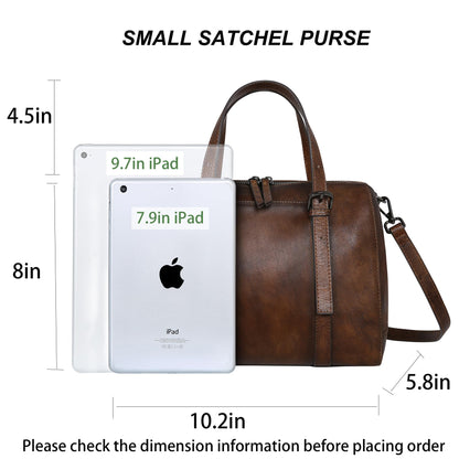Iswee Genuine Leather Purses for Women Designer Hobo Crossbody Bag Satchel Handbags Top Handle Purses for Travel - 7DAY'S