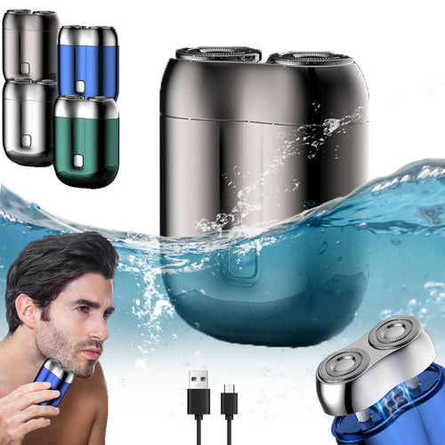 I.Ureza Mini Shaver, I.Ureza Shavers, Monhck - Mini Shave Portable ElectricShaver for Men, Electric Razor for Men Pocket Size Mini PortableShaver, Waterproof (Green) - 7DAY'S