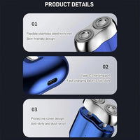 I.Ureza Mini Shaver, I.Ureza Shavers, Monhck - Mini Shave Portable ElectricShaver for Men, Electric Razor for Men Pocket Size Mini PortableShaver, Waterproof (Green) - 7DAY'S
