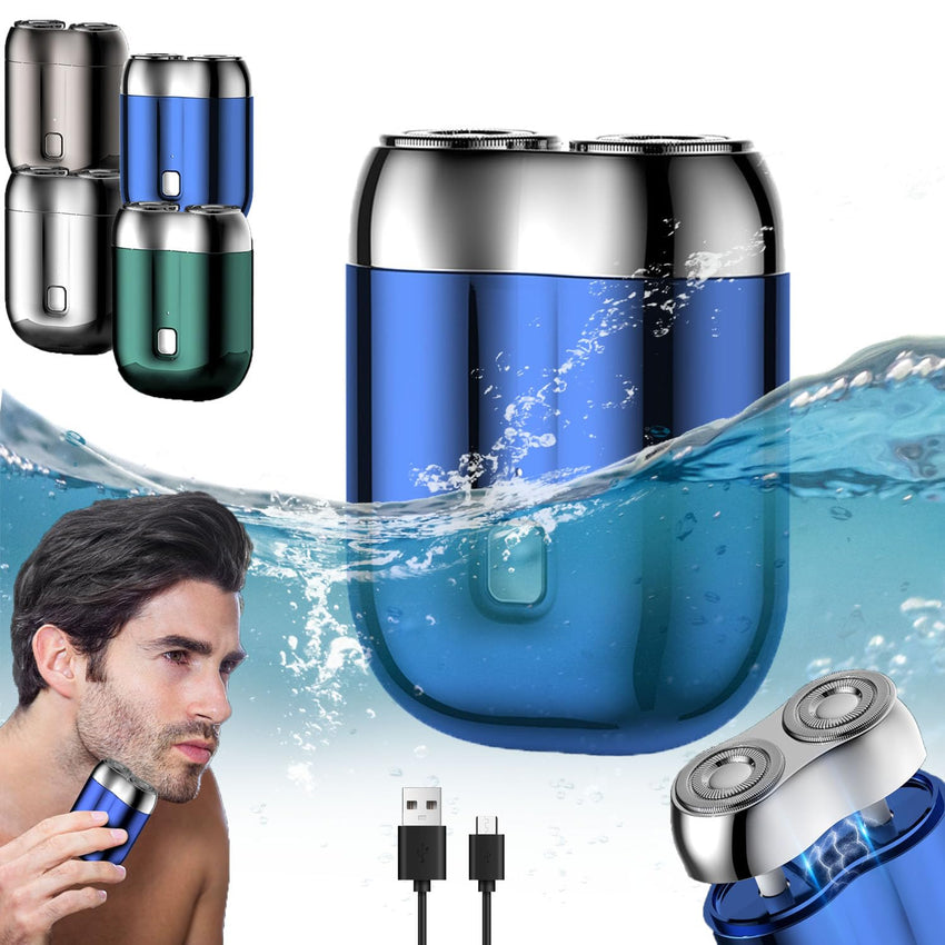 I.Ureza Mini Shaver, I.Ureza Shavers, Monhck - Mini Shave Portable ElectricShaver for Men, Electric Razor for Men Pocket Size Mini PortableShaver, Waterproof (Green) - 7DAY'S