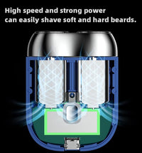 I.Ureza Mini Shaver, I.Ureza Shavers, Monhck - Mini Shave Portable ElectricShaver for Men, Electric Razor for Men Pocket Size Mini PortableShaver, Waterproof (Green) - 7DAY'S