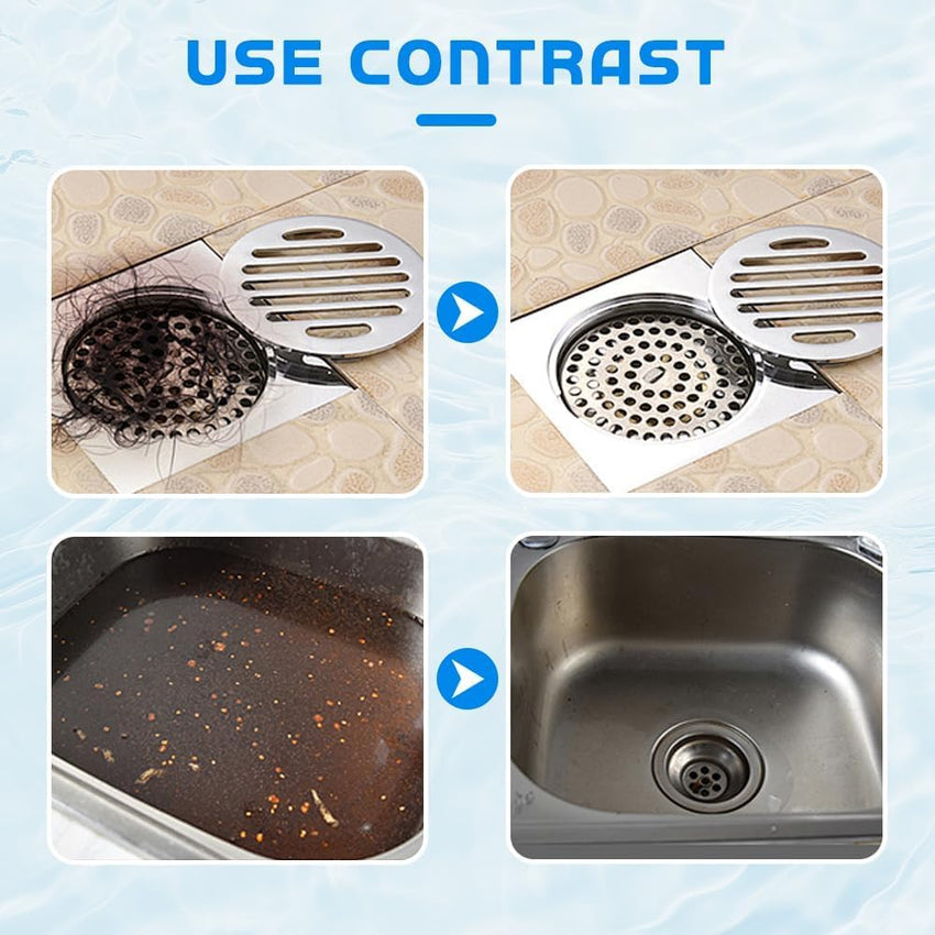 Ivyever Drain Cleaner, Ailson Sink and DrainCleaner, Dodrado DrainCleaner, Worldtornado Sink Drain Cleaner, Dredge Blast Pipe Cleaner, Powerful Pipe Dredging Agent for Home Kitchen Toilet (2) - 7DAY'S