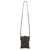 Jennie Small crossbody bag w/ slim strap closure & tassel - Deepest Brown - 7DAY'S