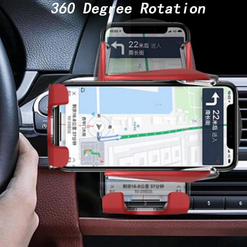 Jerrycherries Phone Holder, Jerrycherries Car Phone Holder, Marvulur Car Phone Holder, Marvulur Smart Car Wireless Charger Phone Holder, Smart Sensor Car Wireless Charger, Fashion Car Charger (Red) - 7DAY'S