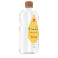 Johnson's Baby Oil, Mineral Oil Enriched with Shea & Cocoa Butter to Prevent Moisture Loss, Hypoallergenic, 20 fl. oz - 7DAY'S
