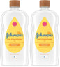 Johnson's Baby Oil, Mineral Oil Enriched with Shea & Cocoa Butter to Prevent Moisture Loss, Hypoallergenic, 20 fl. oz - 7DAY'S