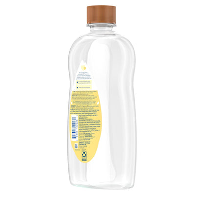 Johnson's Baby Oil, Mineral Oil Enriched with Shea & Cocoa Butter to Prevent Moisture Loss, Hypoallergenic, 20 fl. oz - 7DAY'S
