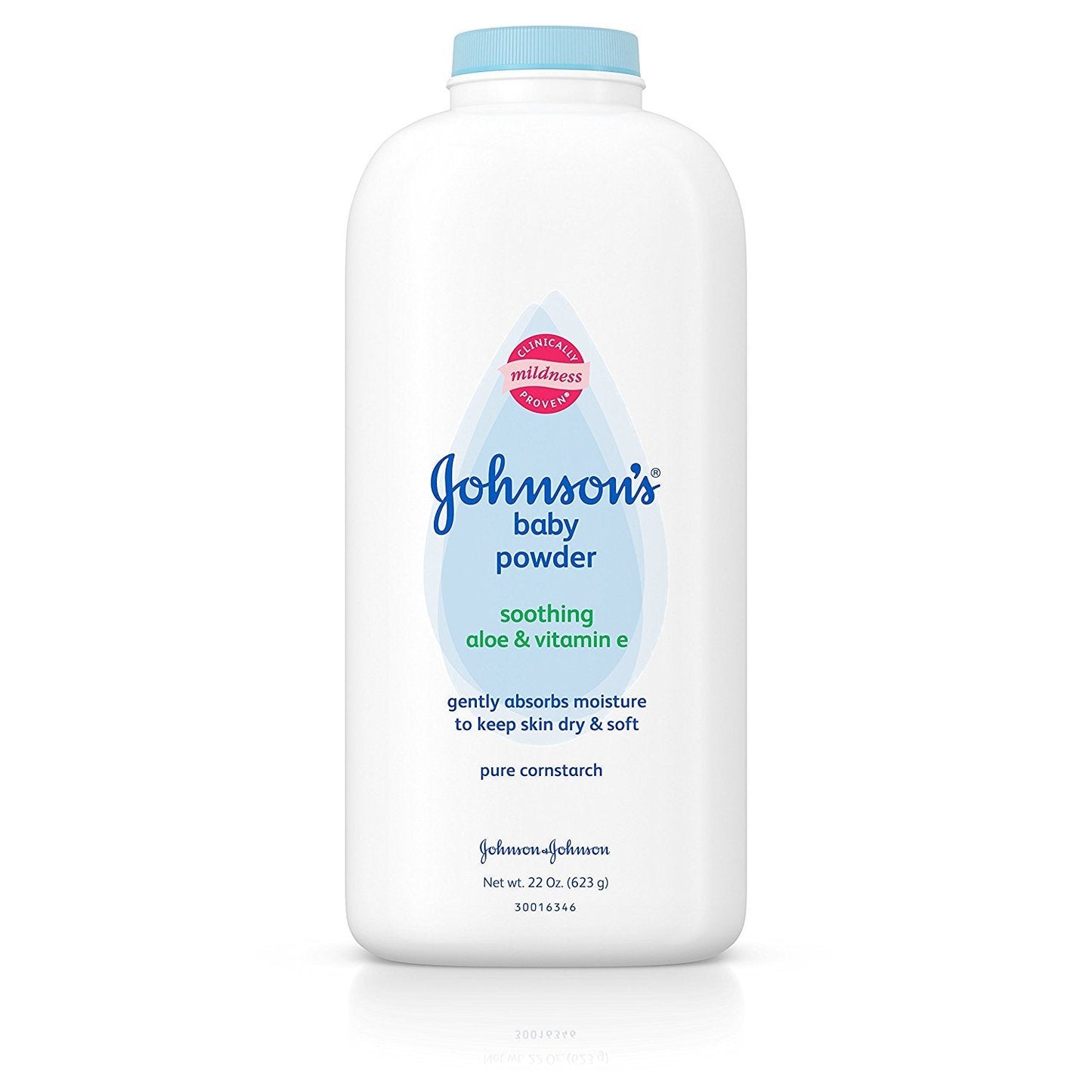 Johnson's Baby Powder with Naturally Derived Cornstarch, Aloe & Vitamin E for Delicate Skin, Hypoallergenic, Free of Parabens, Phthalates & Dyes for Gentle Baby Skin Care, 15 oz - 7DAY'S