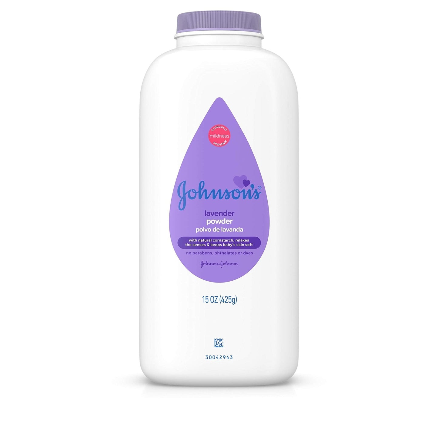 Johnson's Baby Powder with Naturally Derived Cornstarch, Aloe & Vitamin E for Delicate Skin, Hypoallergenic, Free of Parabens, Phthalates & Dyes for Gentle Baby Skin Care, 15 oz - 7DAY'S