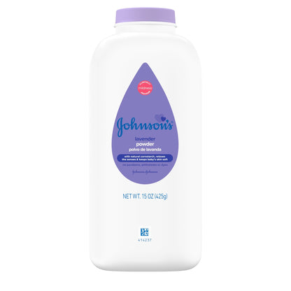 Johnson's Baby Powder with Naturally Derived Cornstarch, Aloe & Vitamin E for Delicate Skin, Hypoallergenic, Free of Parabens, Phthalates & Dyes for Gentle Baby Skin Care, 15 oz - 7DAY'S