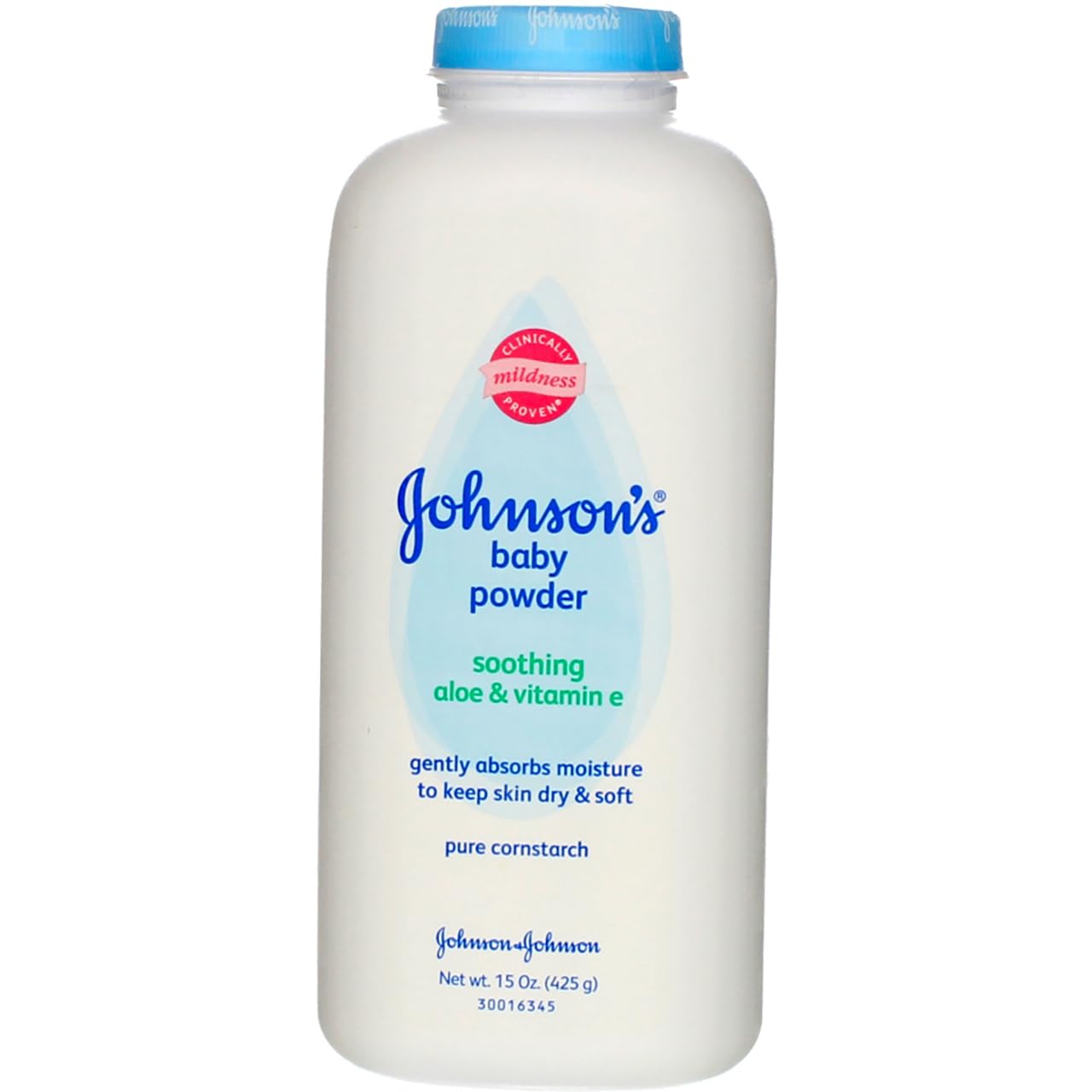 Johnson's Baby Powder with Naturally Derived Cornstarch, Aloe & Vitamin E for Delicate Skin, Hypoallergenic, Free of Parabens, Phthalates & Dyes for Gentle Baby Skin Care, 15 oz - 7DAY'S