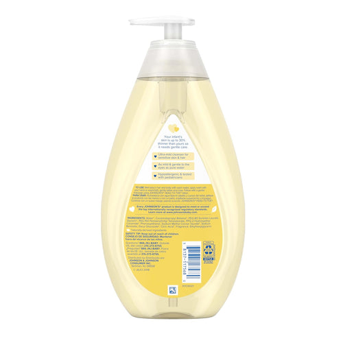 Johnson's Head - to - Toe Gentle Tear - Free Baby & Newborn Wash & Shampoo, Sulfate - , Paraben - Phthalate - & Dye - Free, Hypoallergenic Wash for Sensitive Skin & Hair, 27.1 fl. Oz - 7DAY'S