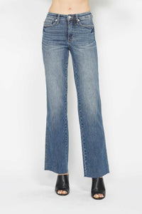 Judy Blue Full Size Tummy Control Straight Jeans - 7DAY'S