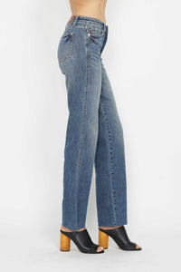 Judy Blue Full Size Tummy Control Straight Jeans - 7DAY'S