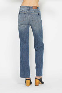 Judy Blue Full Size Tummy Control Straight Jeans - 7DAY'S