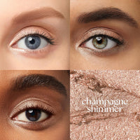 Julep Eyeshadow 101 Cream - to - Powder Waterproof Shadow Stick – Champagne Shimmer – Long - Lasting, Crease - Proof, Medium Golden - Beige Shimmer Cream Eyeshadow with Built - in Smudger - 7DAY'S