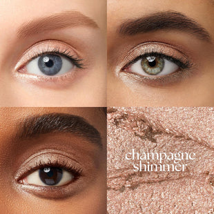 Julep Eyeshadow 101 Cream - to - Powder Waterproof Shadow Stick – Champagne Shimmer – Long - Lasting, Crease - Proof, Medium Golden - Beige Shimmer Cream Eyeshadow with Built - in Smudger - 7DAY'S