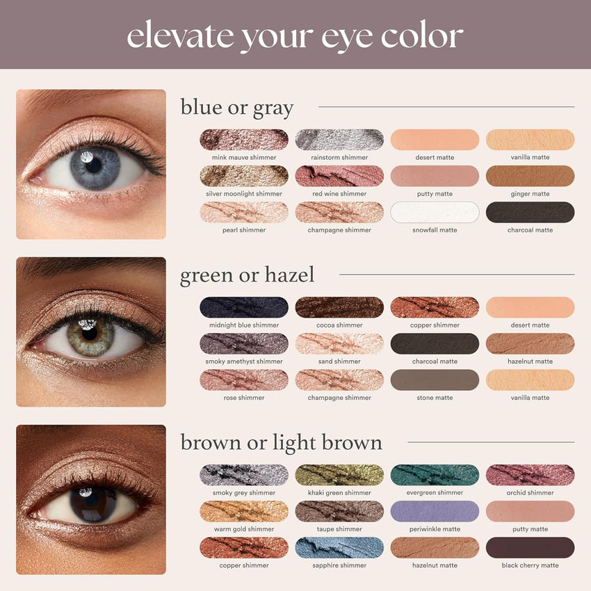 Julep Eyeshadow 101 Cream - to - Powder Waterproof Shadow Stick – Champagne Shimmer – Long - Lasting, Crease - Proof, Medium Golden - Beige Shimmer Cream Eyeshadow with Built - in Smudger - 7DAY'S