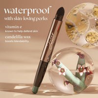 Julep Eyeshadow 101 Cream - to - Powder Waterproof Shadow Stick – Champagne Shimmer – Long - Lasting, Crease - Proof, Medium Golden - Beige Shimmer Cream Eyeshadow with Built - in Smudger - 7DAY'S