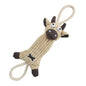 Jute And Rope Plush Cow - Pet Toy - 7DAY'S