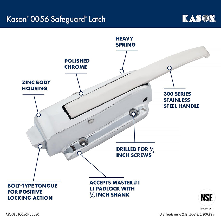 Kason 0056 Safeguard® Latch (10056L06021) - 7DAY'S