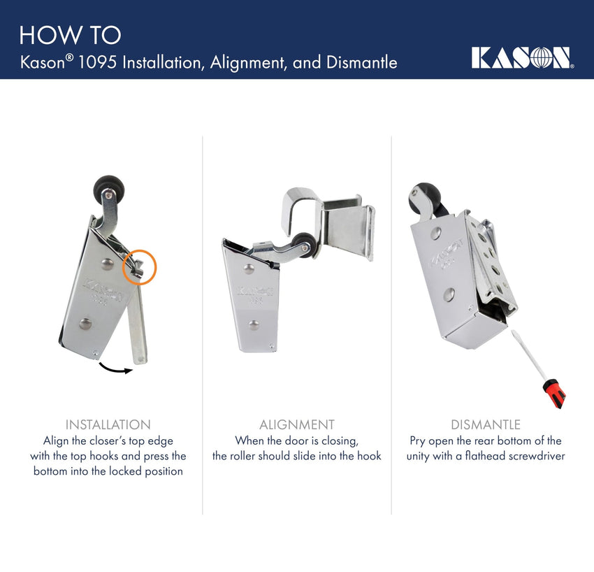 Kason 1095 Spring Action Door Closer, 11095000013 - 7DAY'S
