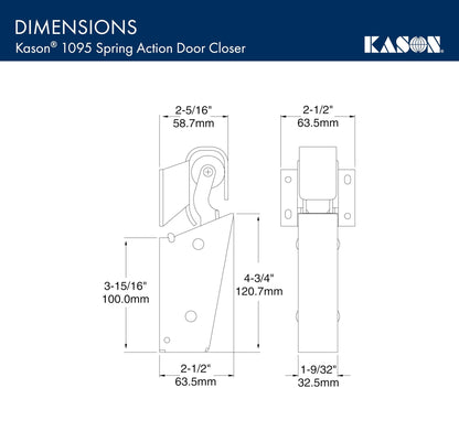 Kason 1095 Spring Action Door Closer, 11095000013 - 7DAY'S